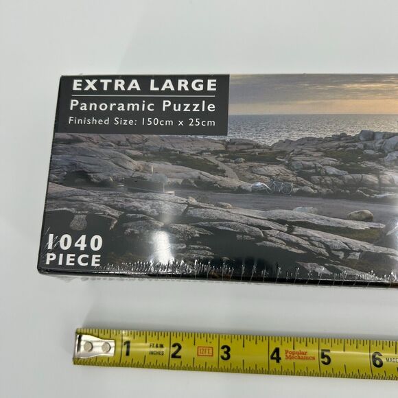 NEW Peggy's Cove 10x60" Panoramic Jigsaw Puzzle 1040 Pcs~ Nova Scotia Lighthouse - Picture 8 of 9